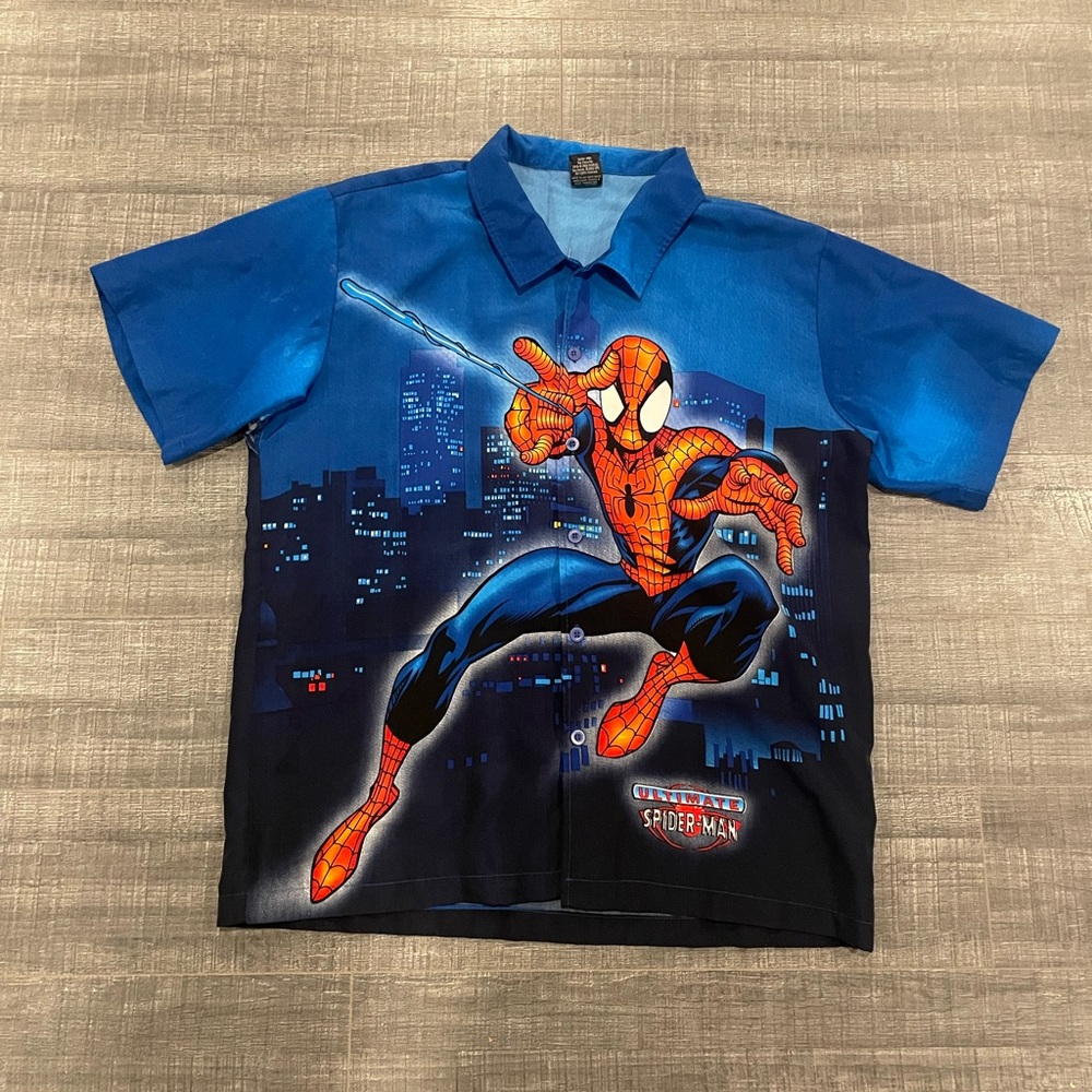 2002 Spider-Man Button Up T-Shirt